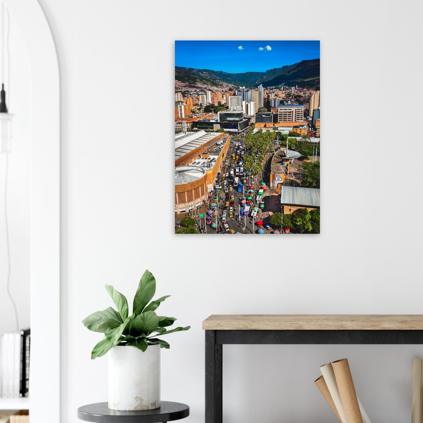 Medellin Palm Trees IV Poster