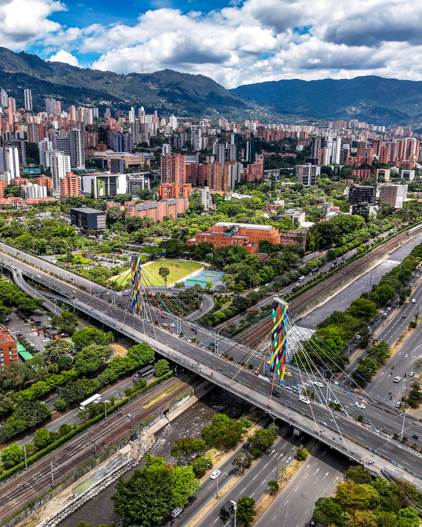 Medellin Gilberto Echeverri Mejia Bridge Poster