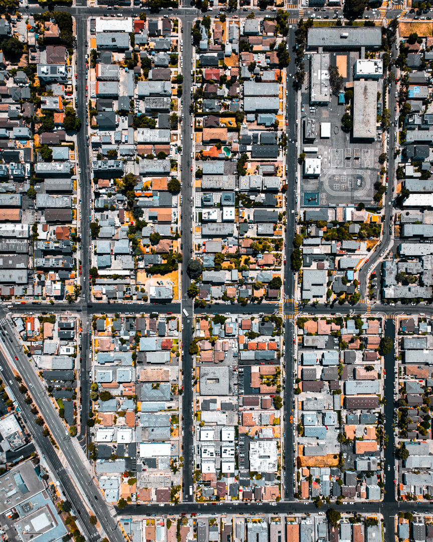 Los Angeles Birdview Canvas