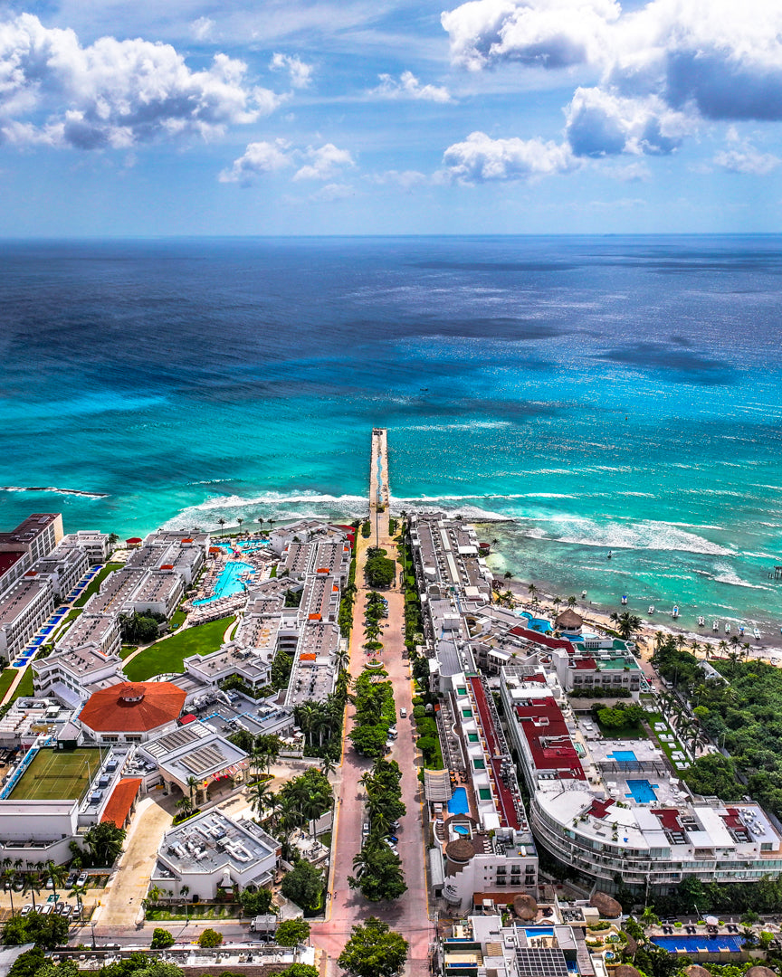 Playa Del Carmen Pier, Mexico Canvas