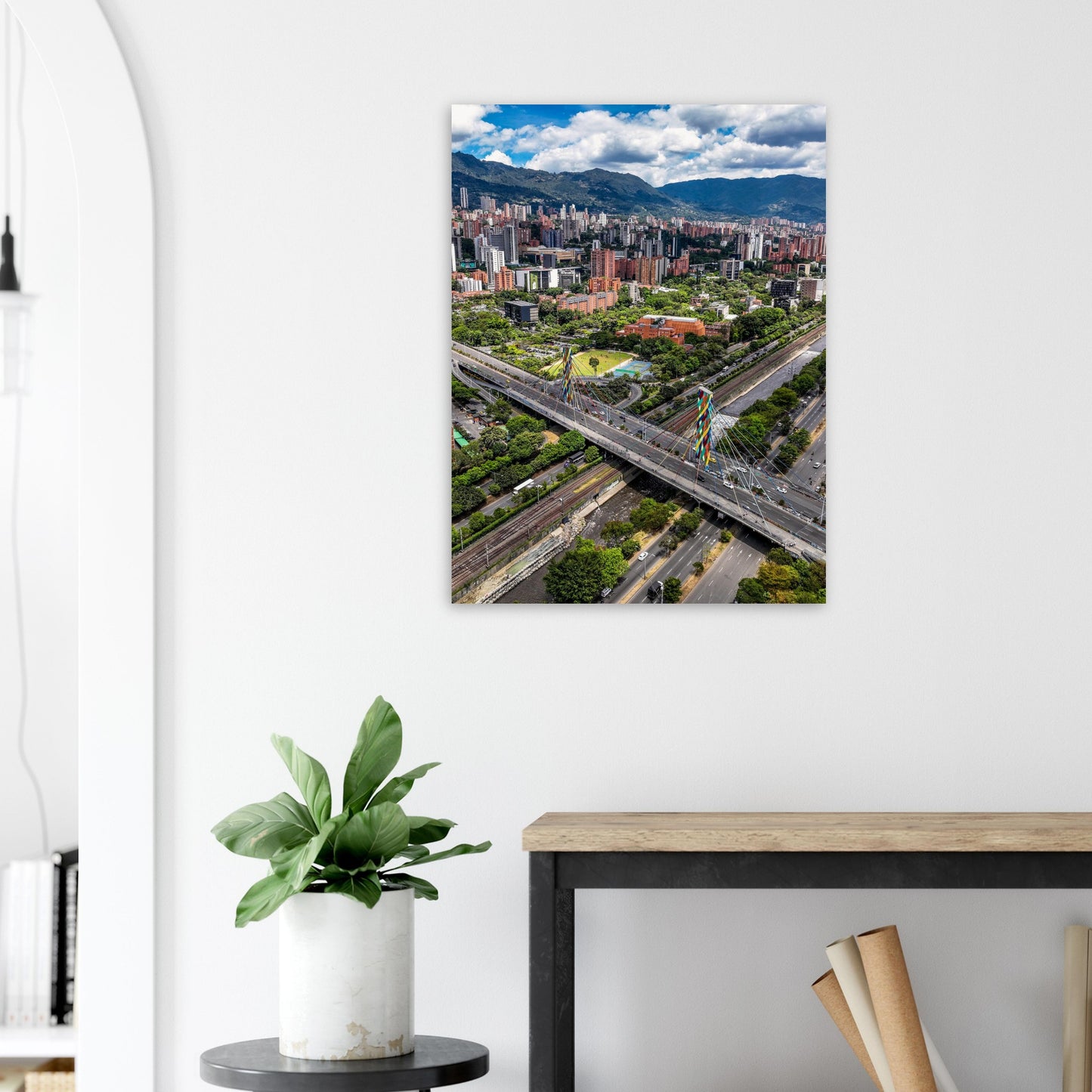Medellin Gilberto Echeverri Mejia Bridge Poster