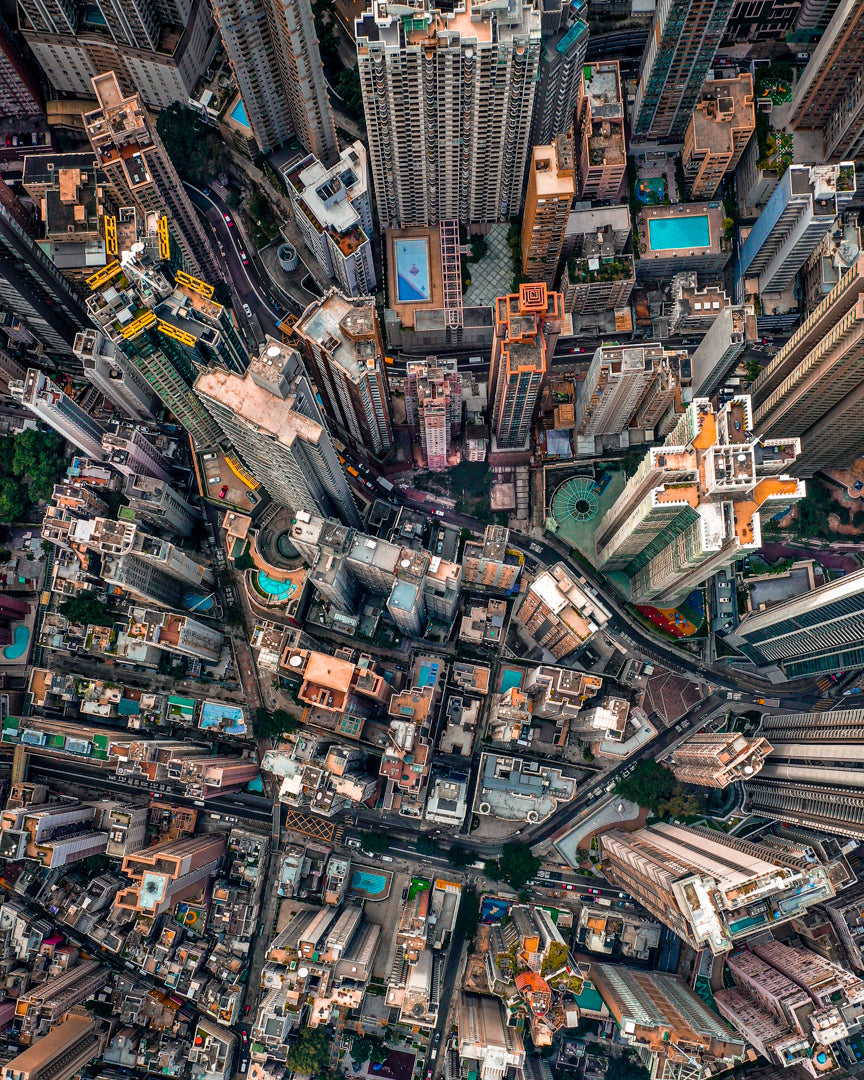 Hong Kong Birdview Poster