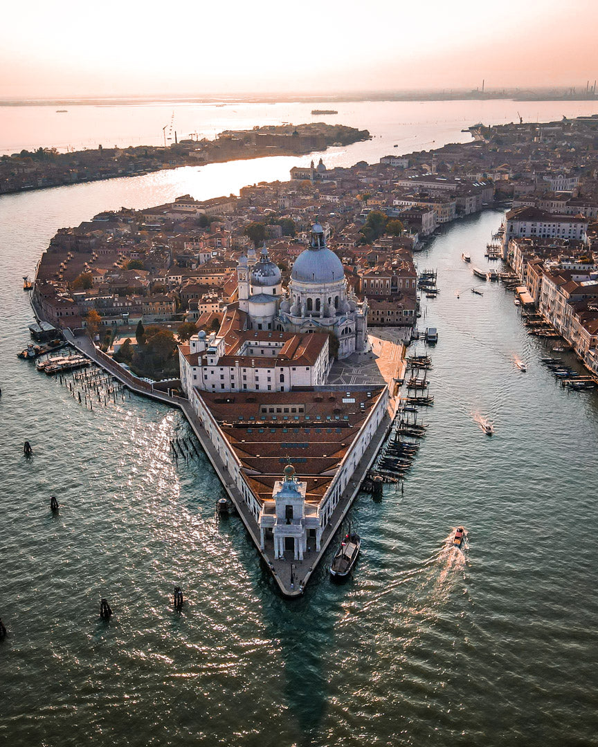 Venice Basilica di Santa Maria della Salute Sunset Poster