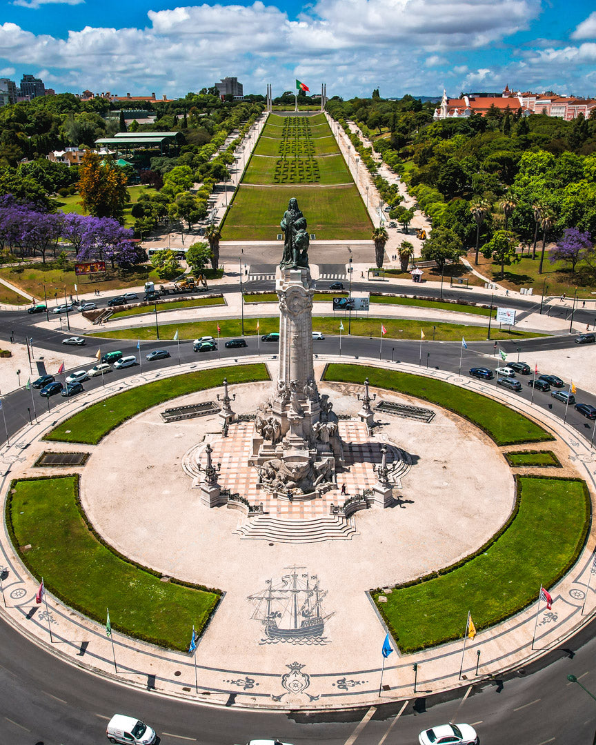 Lisbon Praça do Marquês de Pombal Poster