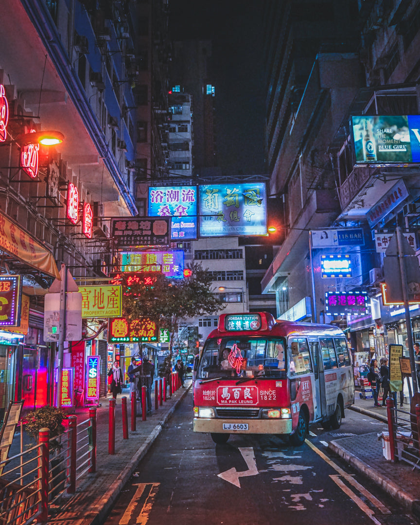 Hong Kong Bus Poster