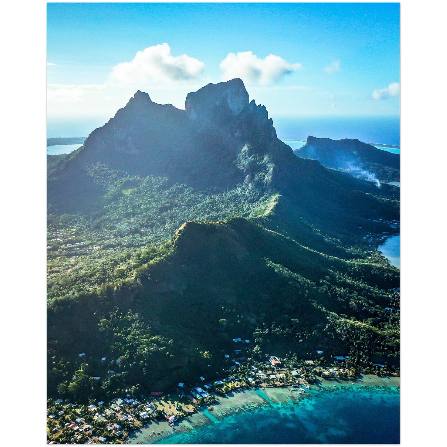 Bora Bora Mountain Poster