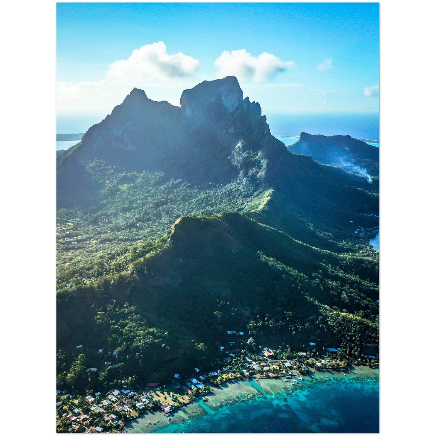 Bora Bora Mountain Poster