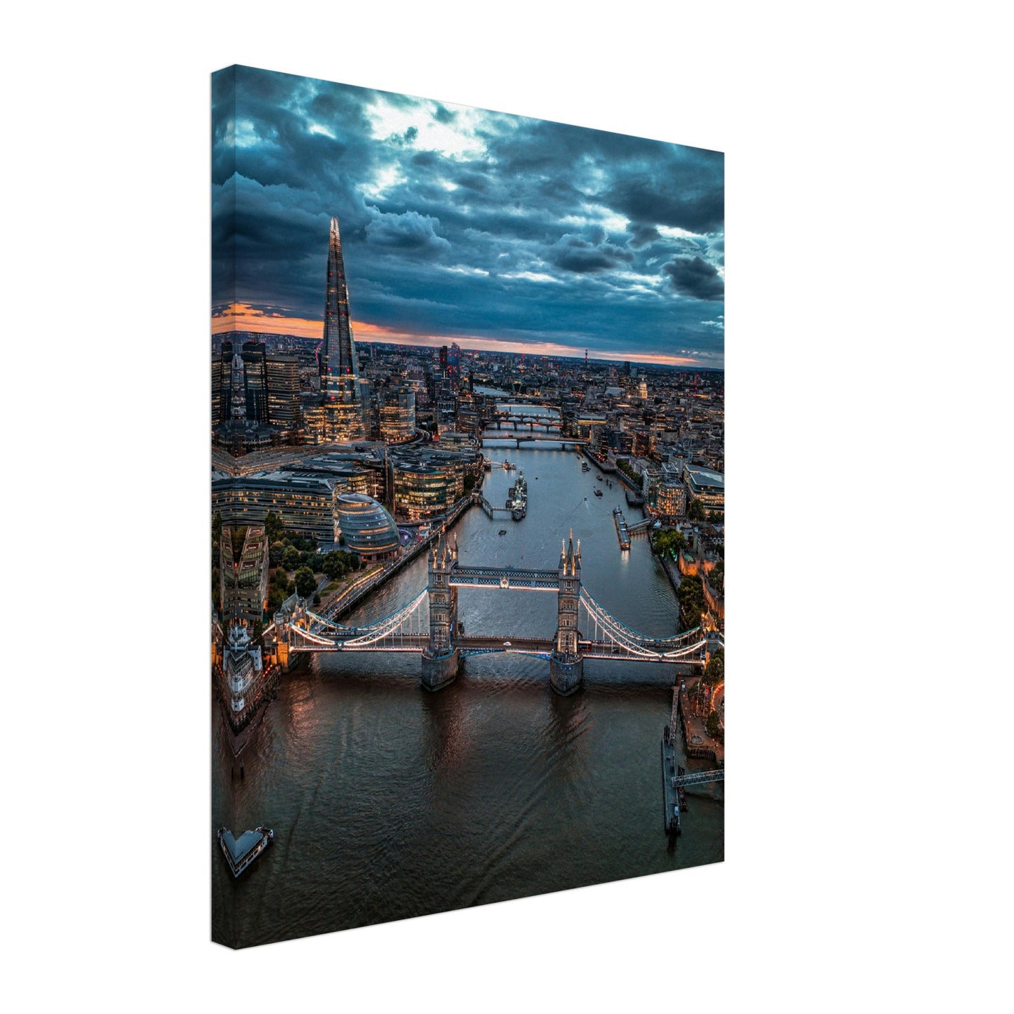 London Tower Bridge Twilight Canvas