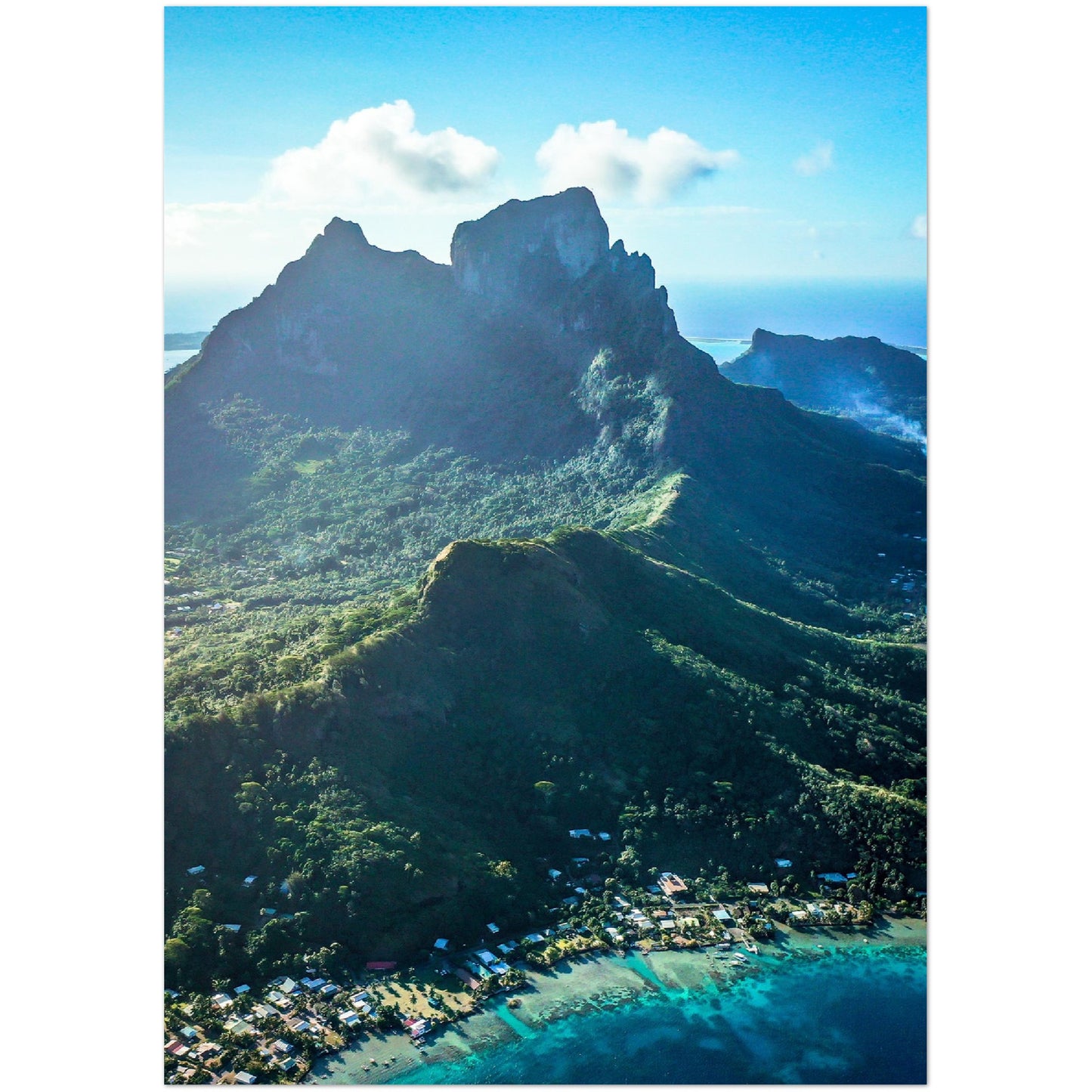 Bora Bora Mountain Poster