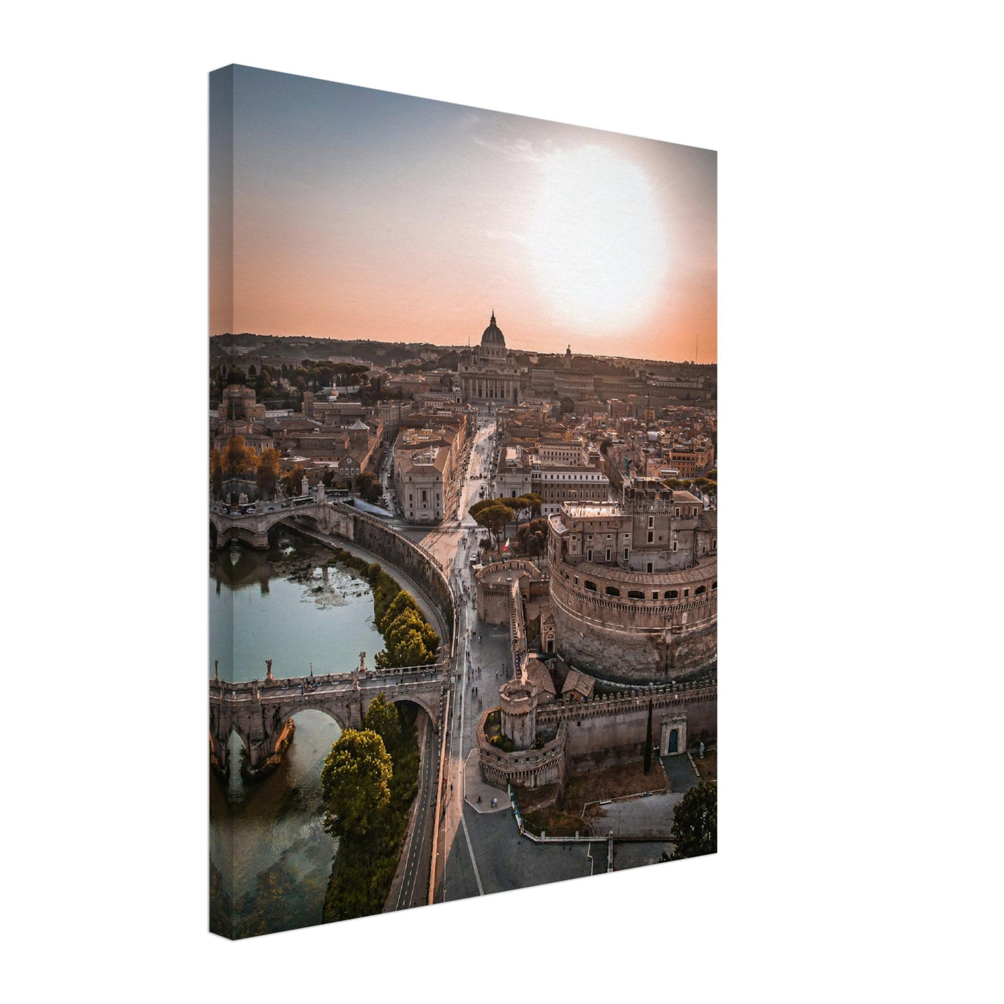 Rome Vatican Sunset Canvas