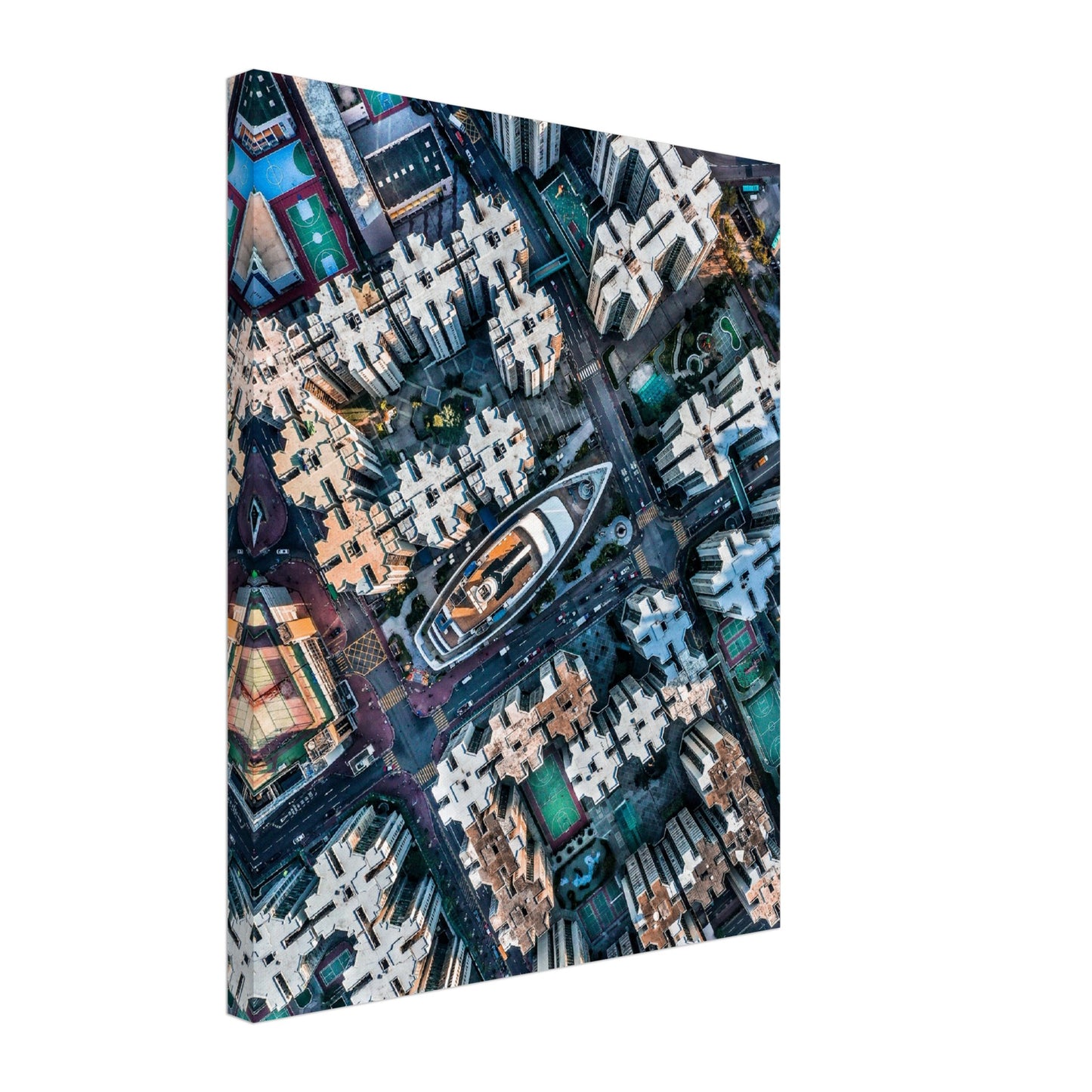 Hong Kong Ship Canvas