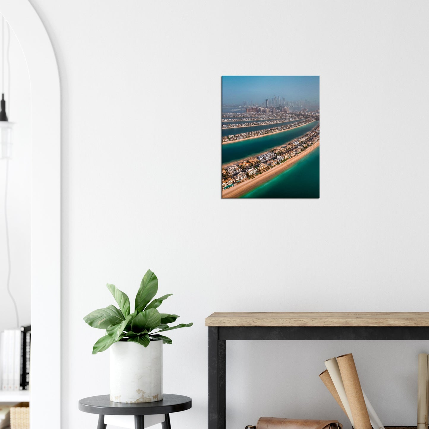 Dubai Palm Canvas