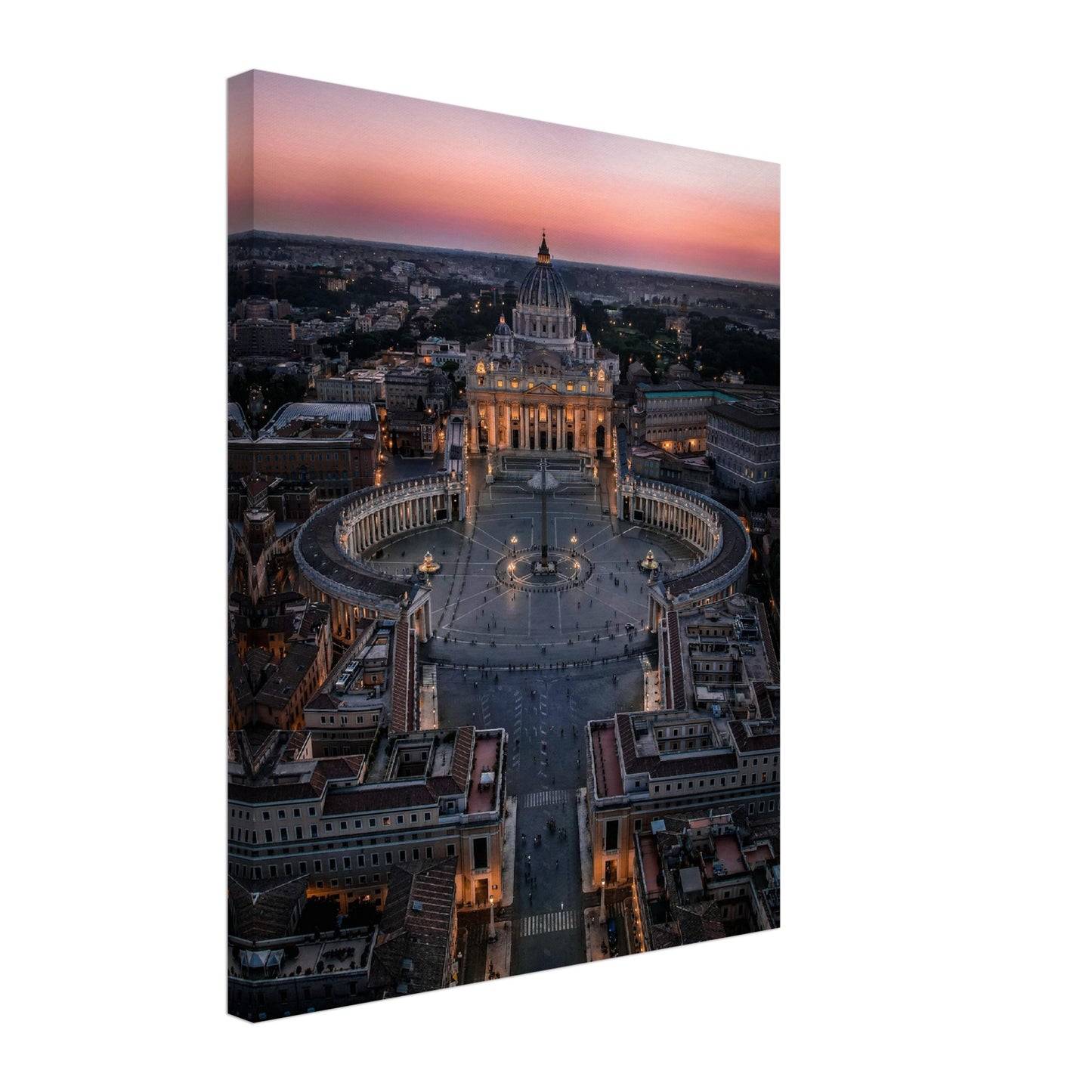 Rome Vatican Twilight Canvas