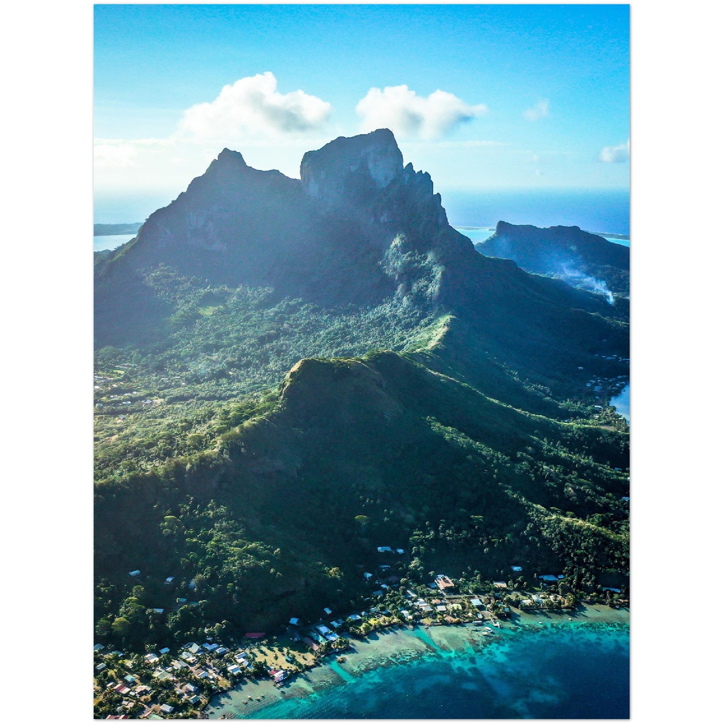 Bora Bora Mountain Poster