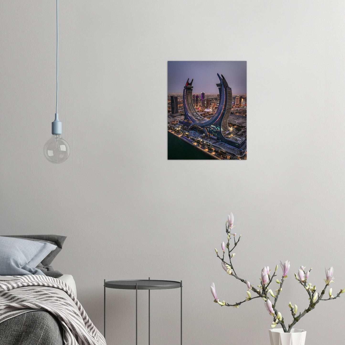 Qatar Katara Towers Night Poster