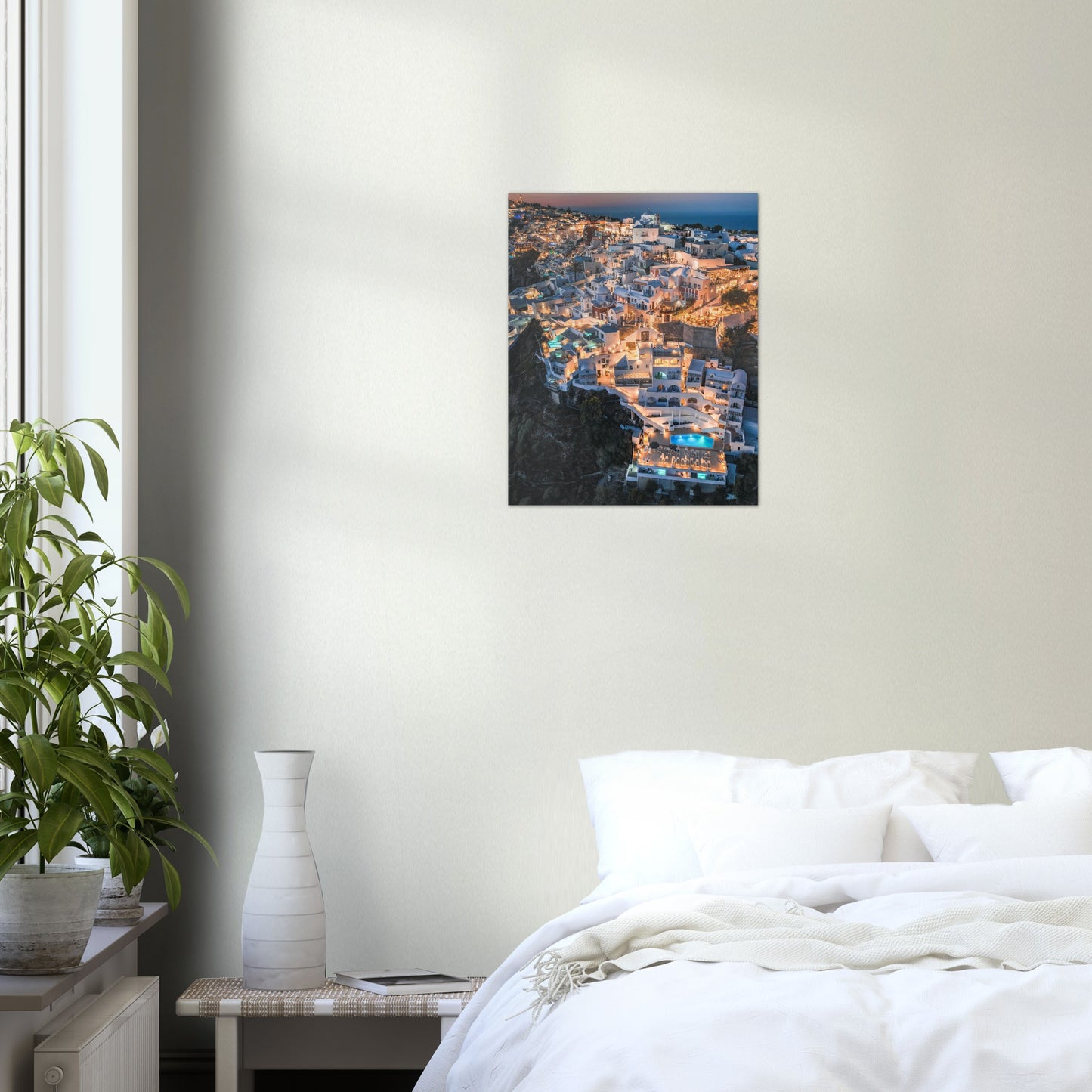 Greece, Santorini Oia Night Poster