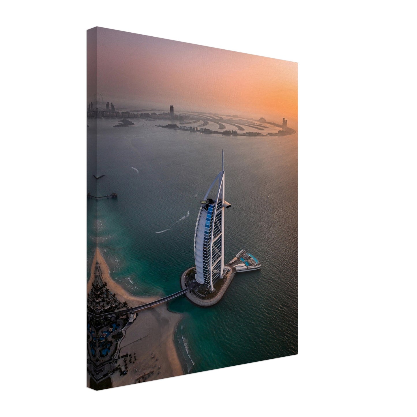 Lienzo Dubai Burj Al Arab Atardecer
