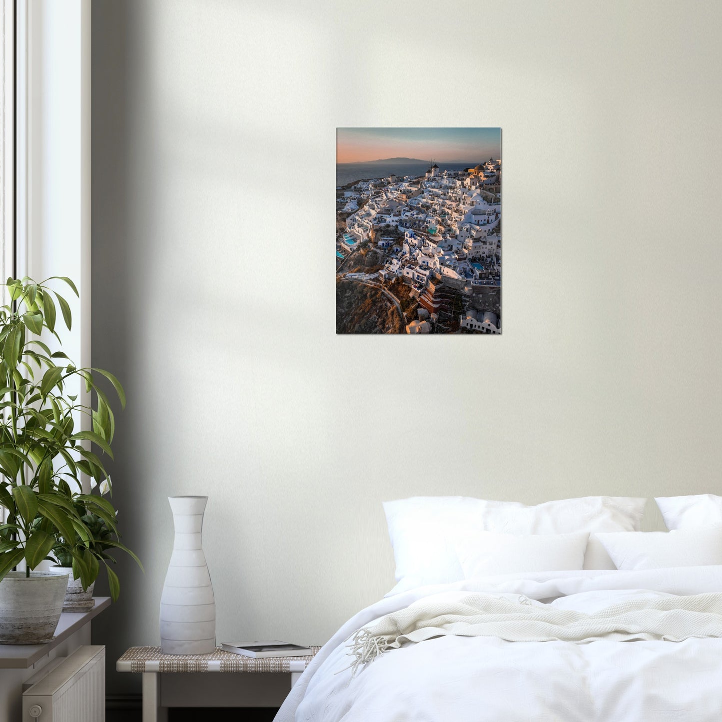 Greece, Santorini, Oia Sunset Canvas