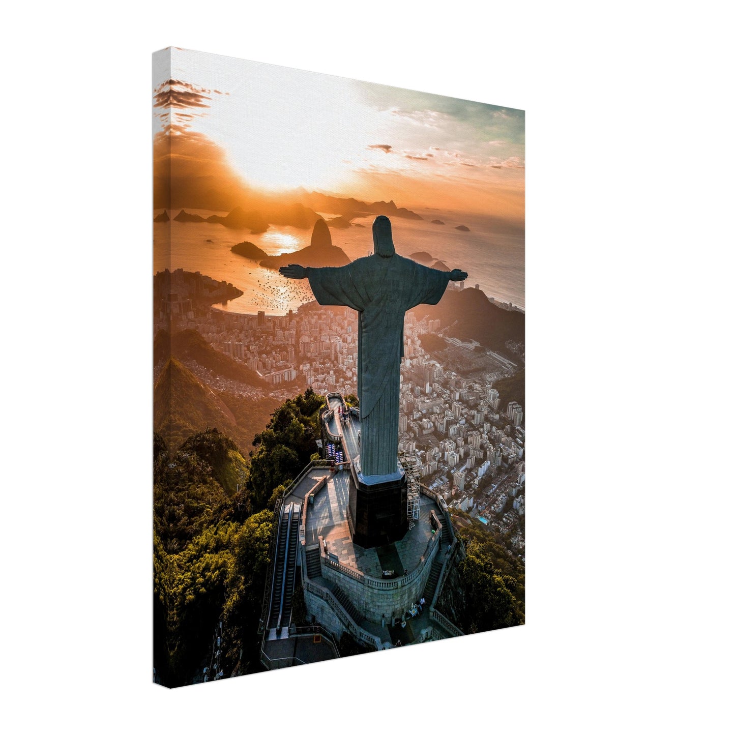 Rio de Janeiro Cristo Redentor Sunrise Canvas