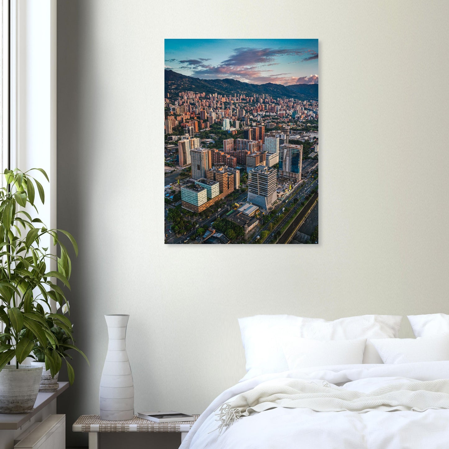 Rooftops of Medellin, Colombia Poster