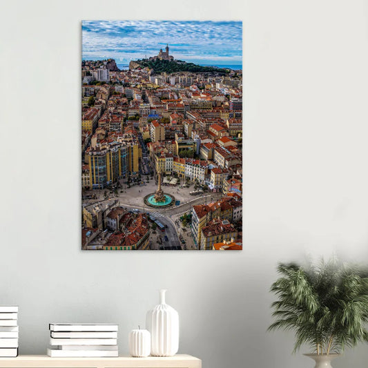 Marseille Place Castellane Canvas