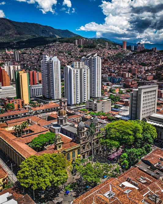 Medellin La Plazuela San Ignacio Poster