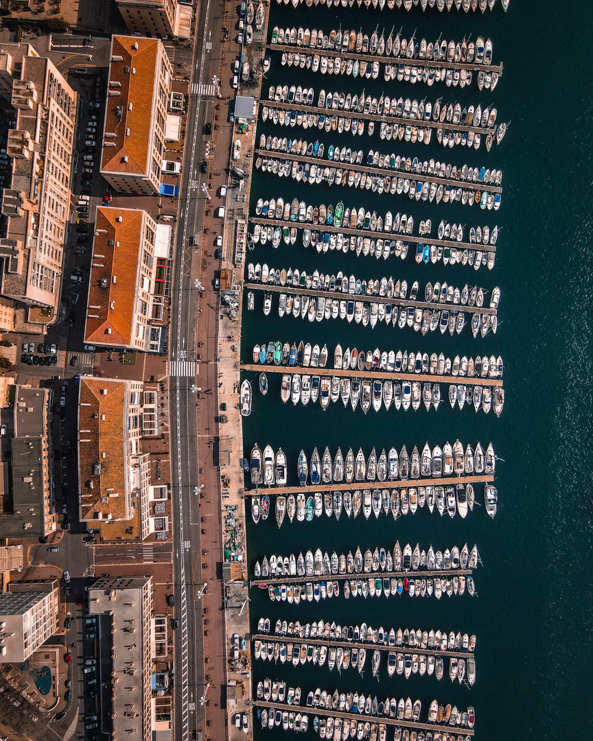 Old Port Marseille Birdview