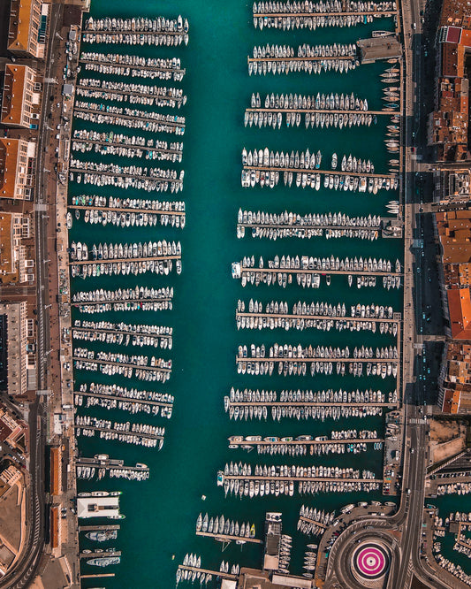 Old Port Marseille Birdview III Canvas