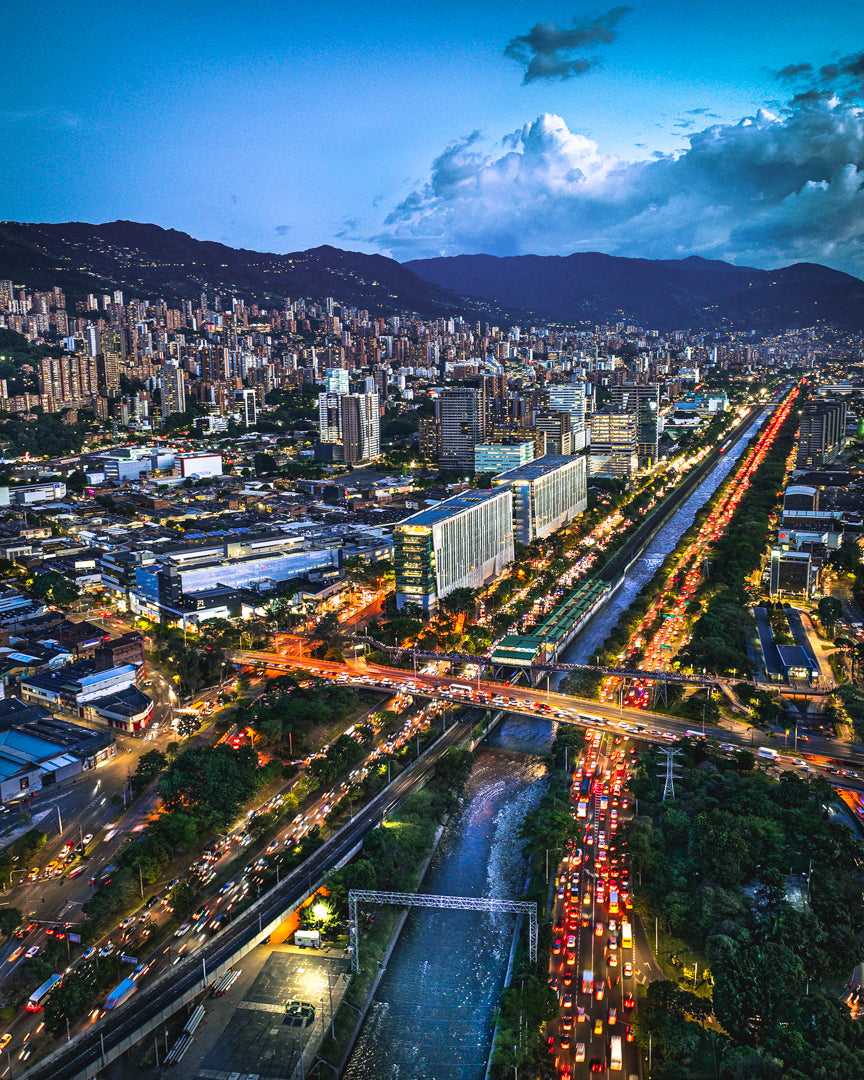 Glowing Medellin Poster