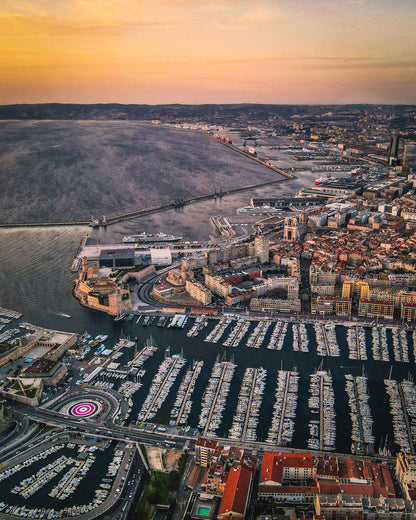Marseille Old Port Sunset Canvas