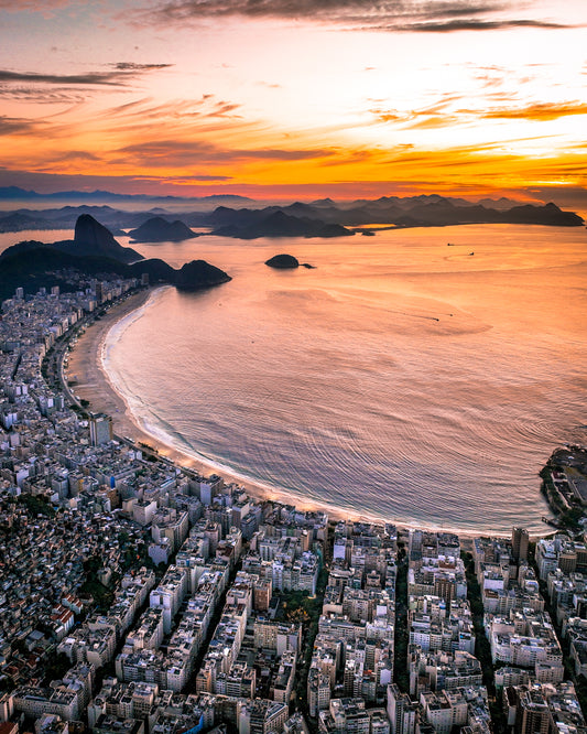 Rio Copacabana Sunrise Poster