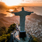 Rio de Janeiro Cristo Redentor Sunrise Poster