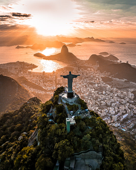 Rio de Janeiro Cristo Redentor Sunrise II Poster