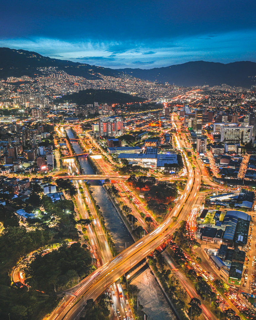 Glowing Medellin III Canvas