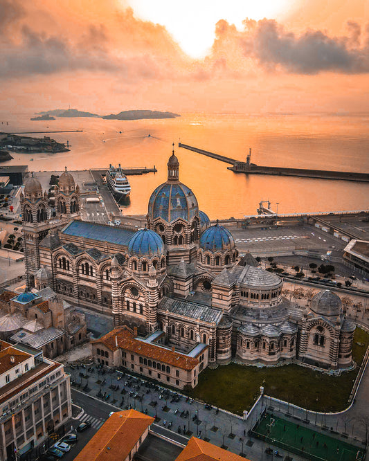 Marseille  Cathédrale La Major Sunset Canvas
