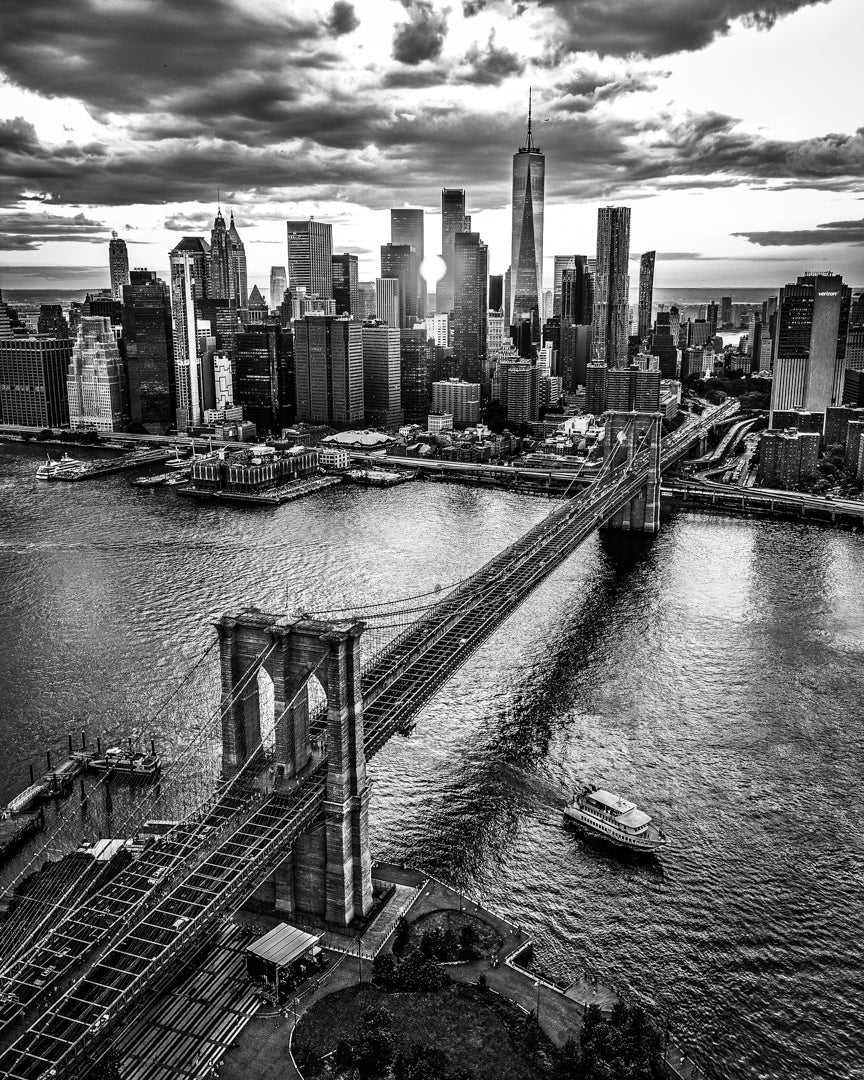 Brooklyn Bridger NYC B&W Canvas