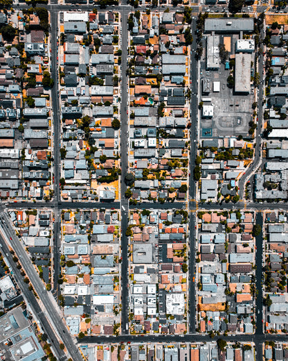 Los Angeles Birdview Canvas