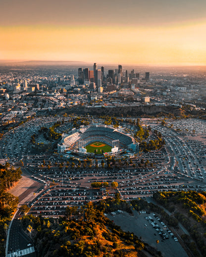 Los Angeles Dodgers Wooden Framed Poster