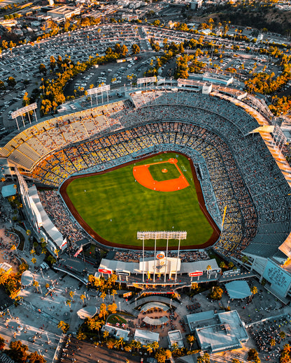 Los Angeles Dodgers V Canvas