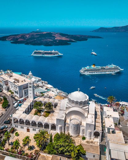 Greece, Santorini Thira Canvas