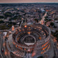 Roma Coliseo Crepúsculo Póster
