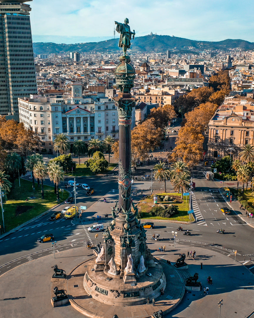 Barcelona Columbus Monument Poster
