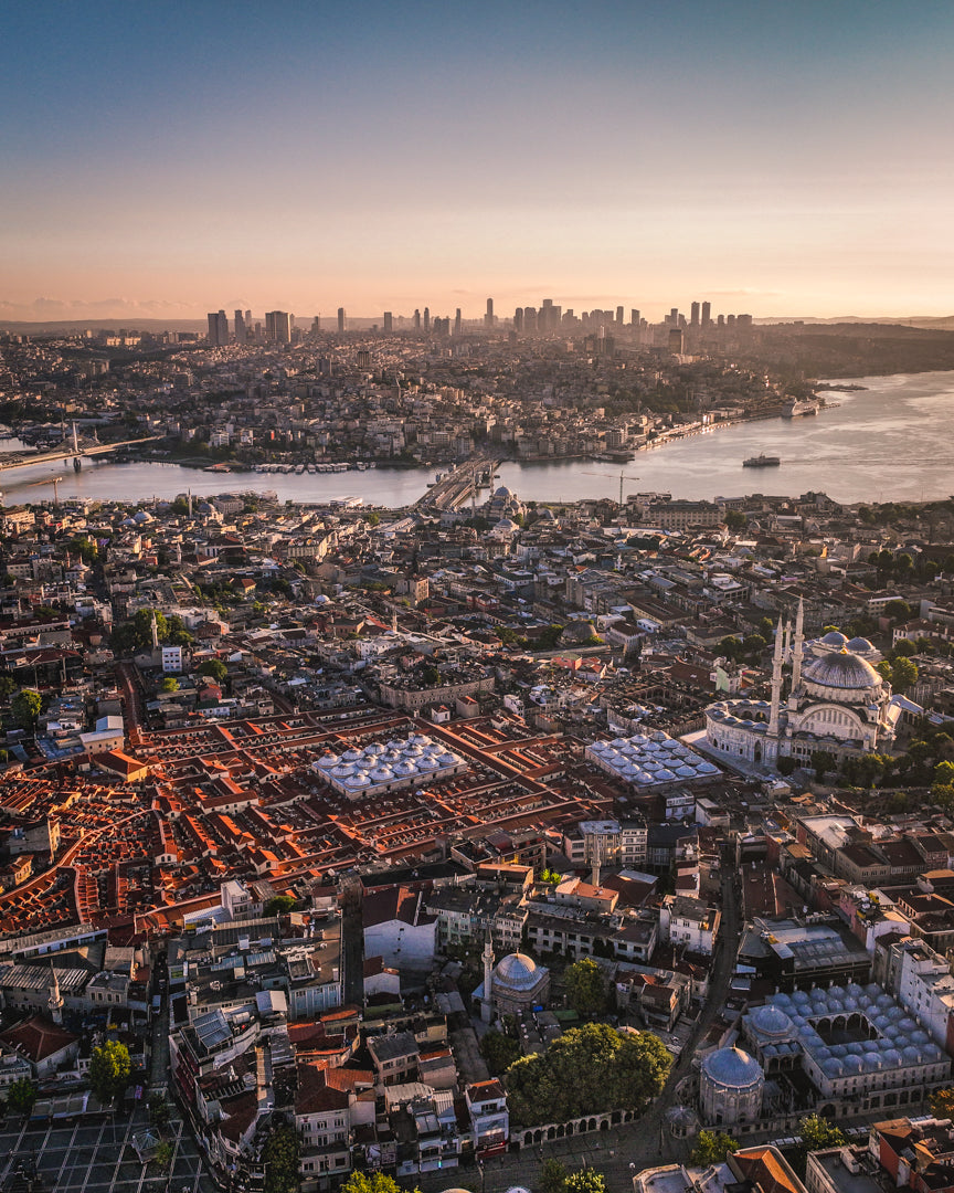 Tableau coucher de soleil Istanbul