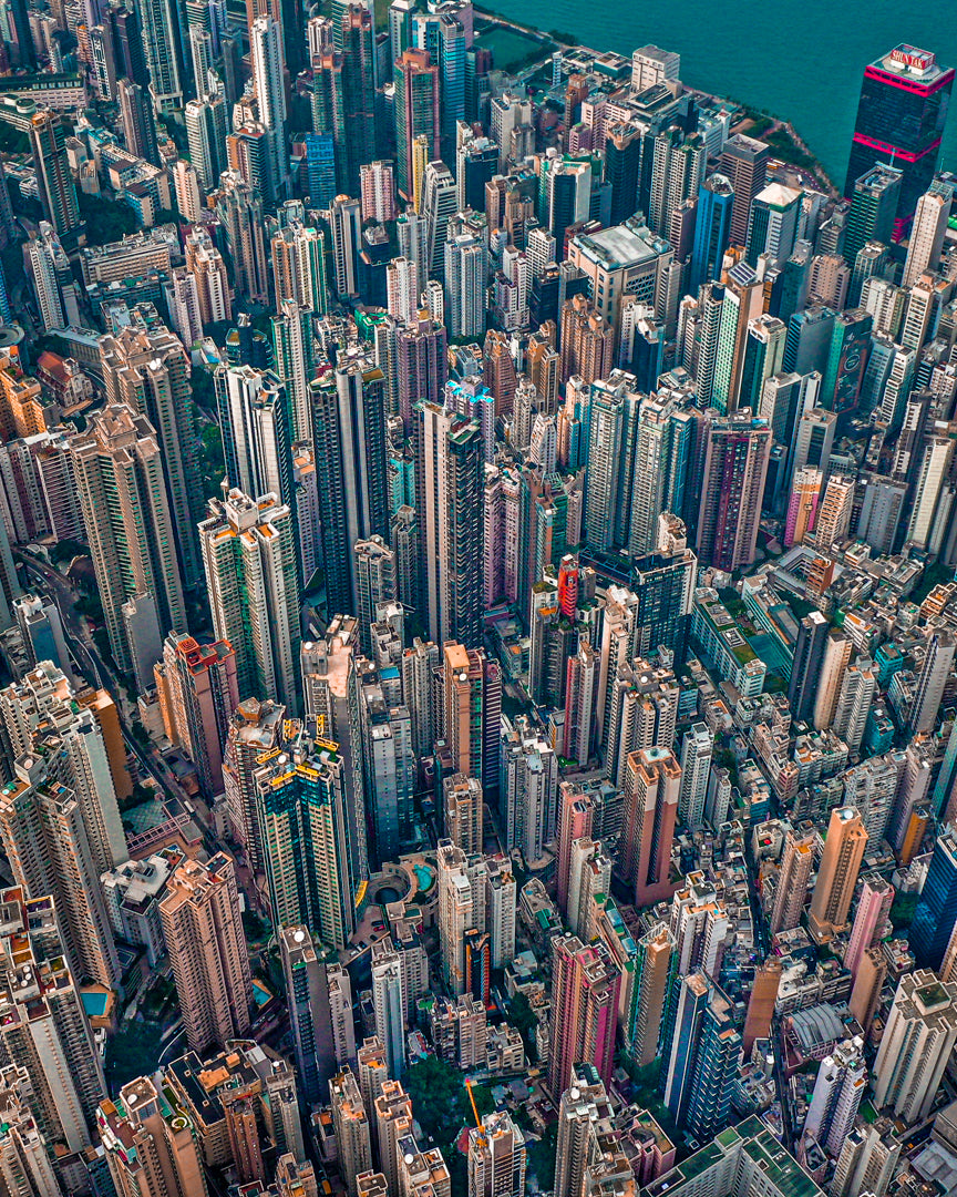 Hong Kong Skyscrapers Poster
