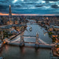 London Tower Bridge Twilight Poster