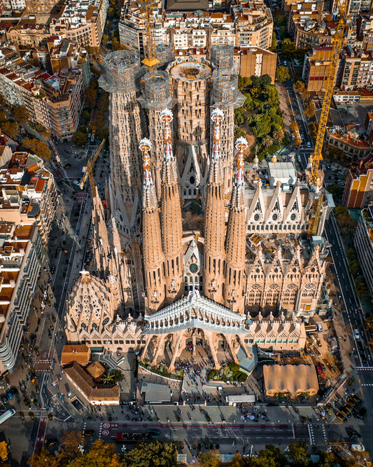 Affiche Barcelone La Sagrada Familia II