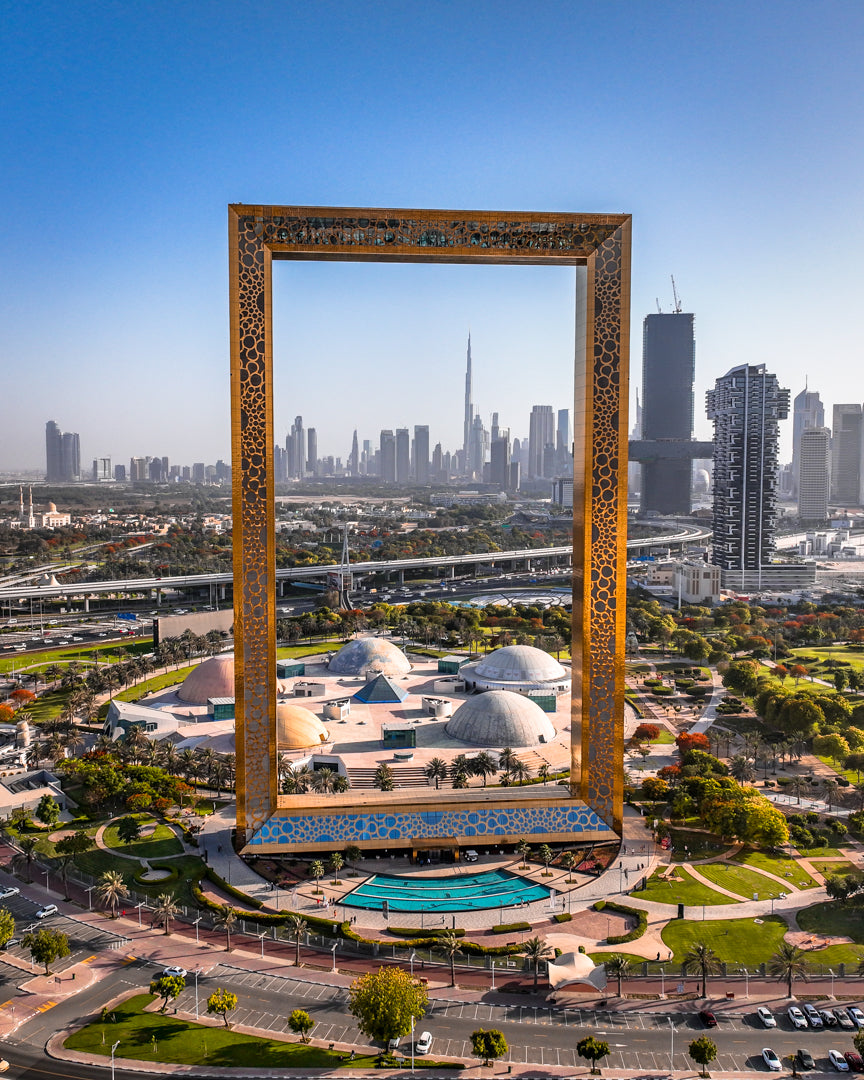 Lienzo con marco de Dubái