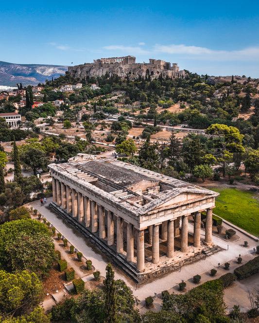 Greece, Athens, Temple of Hephaestus Canvas