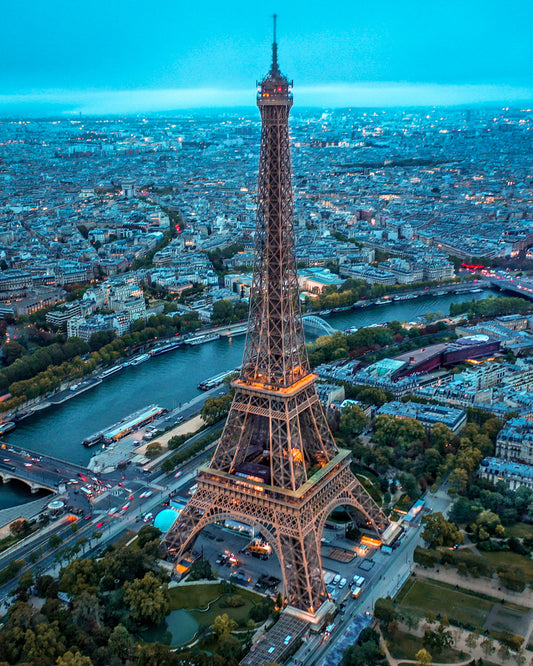 Paris Eiffeltower Light Canvas