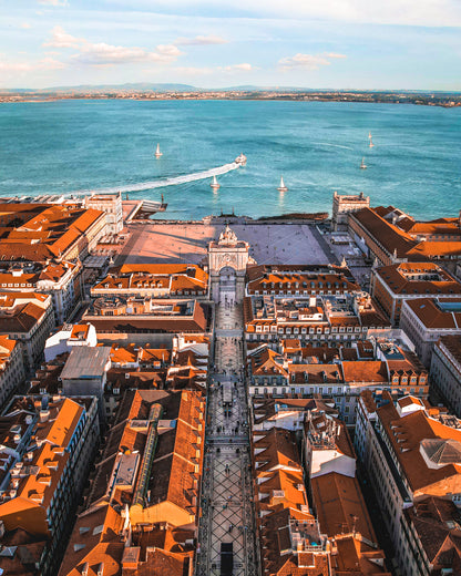 Lisboa Rua Augusta Póster